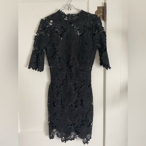Lulus black lace dress